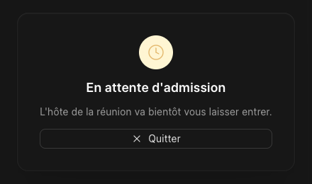 L'invité attend dans la salle d'attente