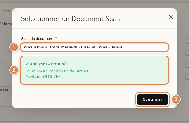 Le choix d'un scan déjà lu
